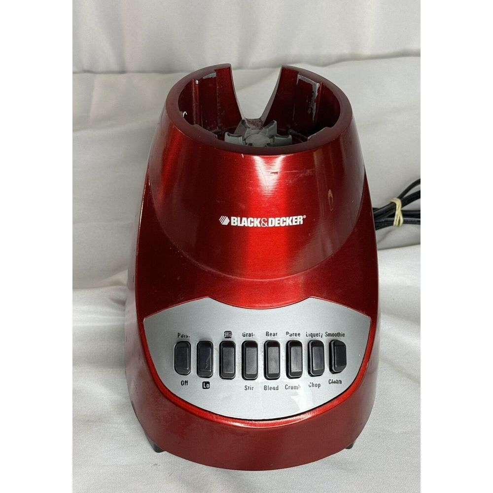 Black & Decker BL2020R 10-Speed Countertop Red Blender (Motor Only) Tested Works